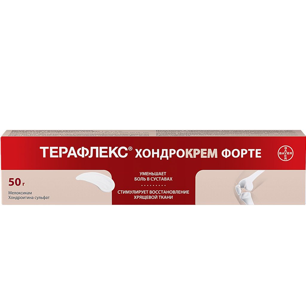 Терафлекс Хондрокрем Форте, 1% + 5%, крем для наружного применения, 50 г, 1 шт.