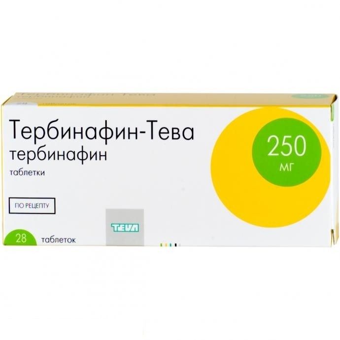 Тербинафин-Тева, 250 мг, таблетки, 28 шт.