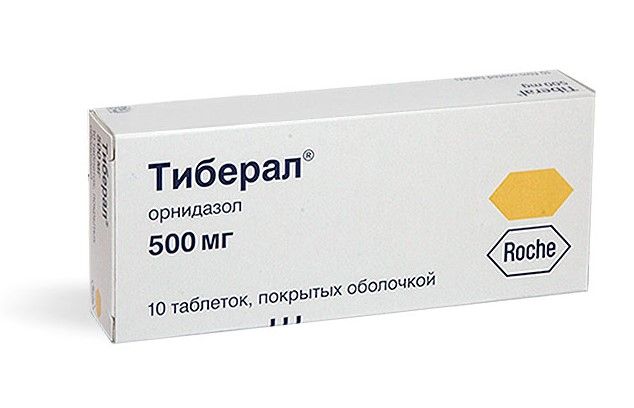 Тиберал, 500 мг, таблетки, покрытые пленочной оболочкой, 10 шт.