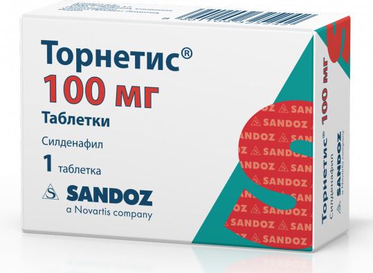 Торнетис, 100 мг, таблетки, 1 шт.