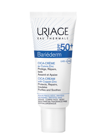 Uriage Bariederm Cica-Cream Крем с Cu-Zn SPF50+, 40 мл, 1 шт.