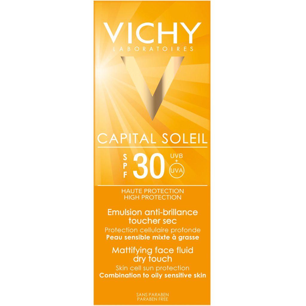 Vichy Capital Ideal Soleil Dry Touch SPF30 эмульсия матирующая, эмульсия для наружного применения, 