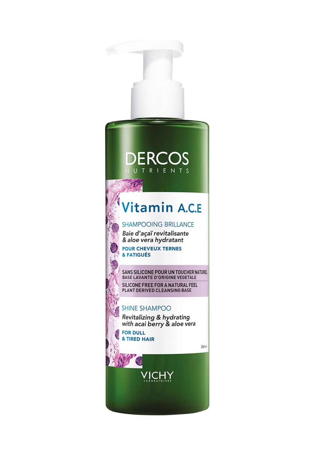 Vichy Dercos Nutrients Vitamin Шампунь для блеска волос, 250 мл, 1 шт.