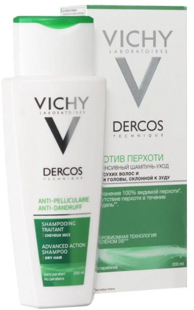 Vichy Dercos шампунь против перхоти для сухой кожи головы, шампунь, 200 мл, 1 шт.