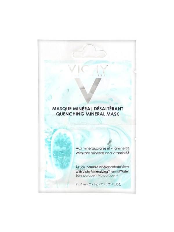 Vichy маска минеральная успокаивающая с витамином B3, 6 мл, 2 шт.