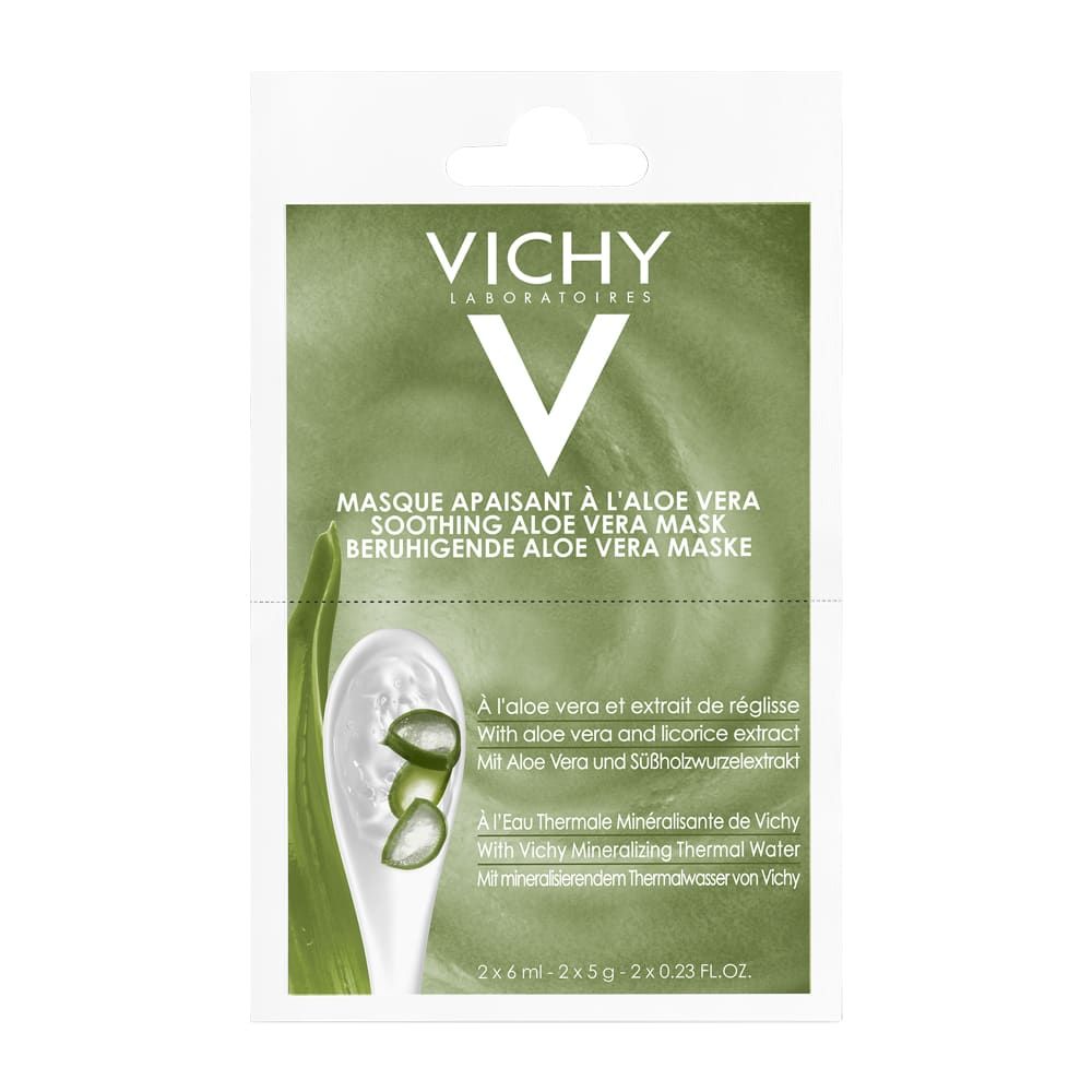 Vichy маска восстанавливающая с алоэ вера, 6 мл, 2 шт.